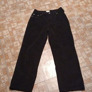 Black Corduroy Pantscabana By Crown & Ivy High Waist Size 4